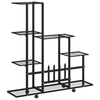 Plant Stand | Black | Powder-coated metal | 94.5 cm x 25 cm x 92.5 cm