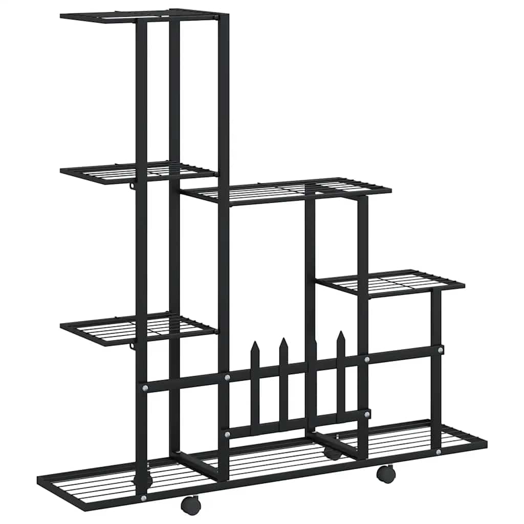 Plant Stand | Black | Powder-coated metal | 94.5 cm x 25 cm x 92.5 cm