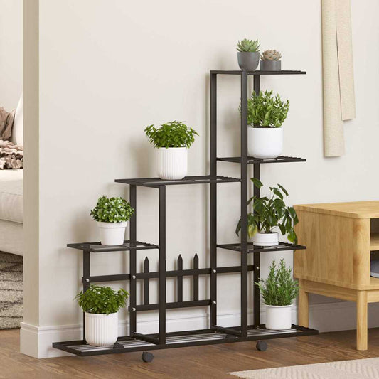 Plant Stand | Black | Powder-coated metal | 94.5 cm x 25 cm x 92.5 cm