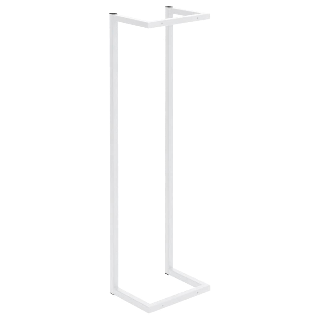 Towel Rack White 25x20x95 cm Steel