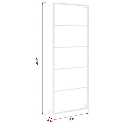 Towel Rack White 45x10x115 cm Steel