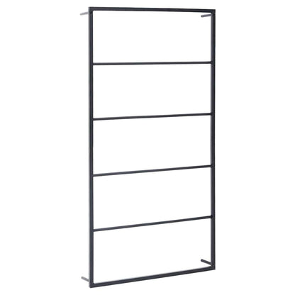 Towel Rack Black 60x10x116 cm Steel