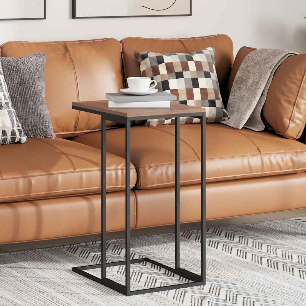 Side Table Black 40x30x59 cm Engineered Wood