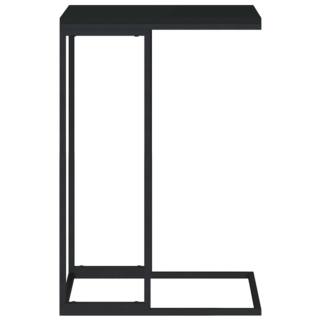 Side Table Black 40x30x59 cm Engineered Wood