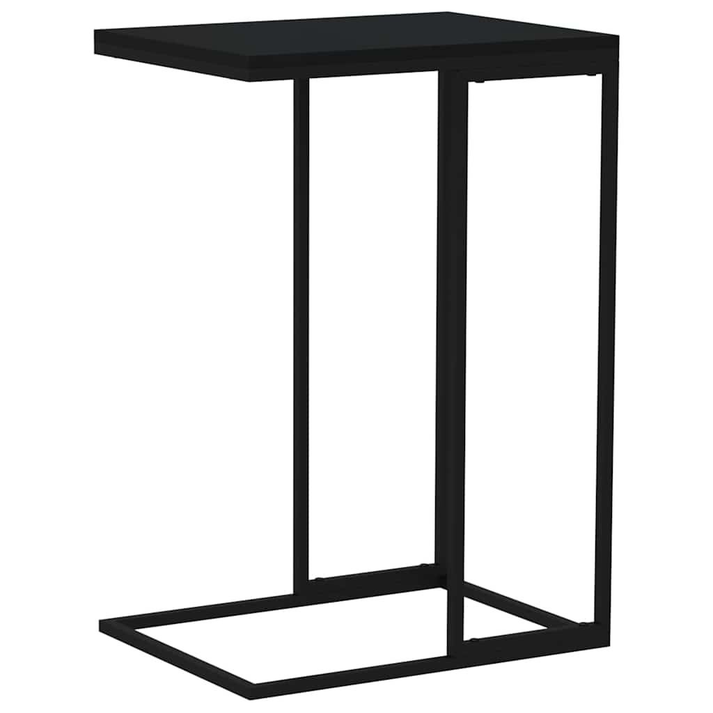 Side Table Black 40x30x59 cm Engineered Wood