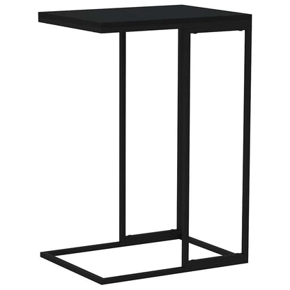 Side Table Black 40x30x59 cm Engineered Wood