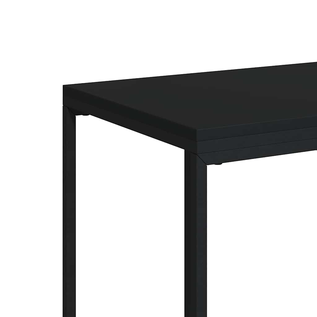 Side Table Black 40x30x59 cm Engineered Wood