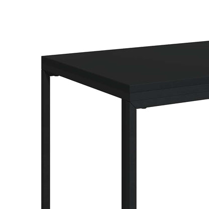 Side Table Black 40x30x59 cm Engineered Wood