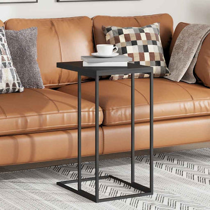 Side Table Black 40x30x59 cm Engineered Wood