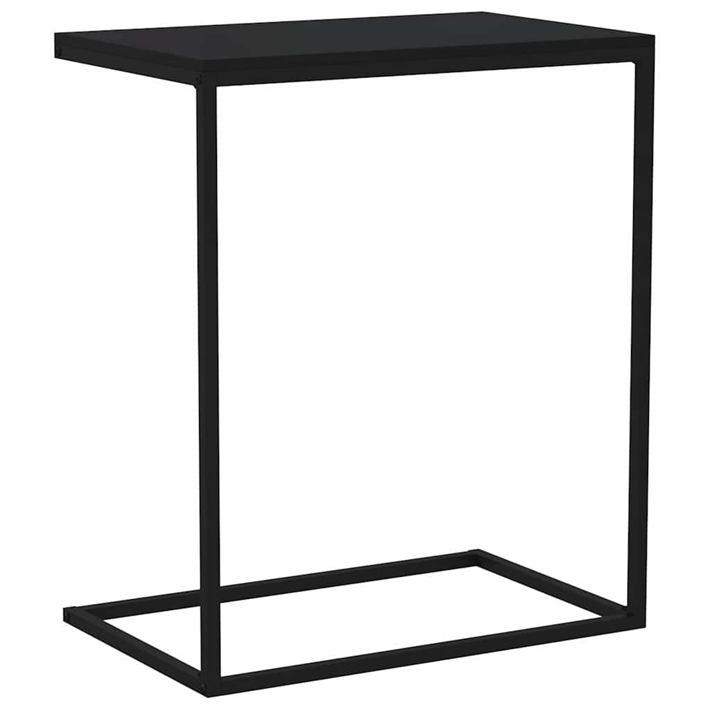 Side Table Black 55x35x66 cm Engineered Wood
