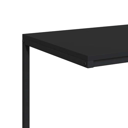 Side Table Black 55x35x66 cm Engineered Wood
