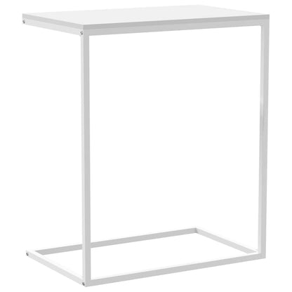 Side Table White 55x35x66 cm Engineered Wood