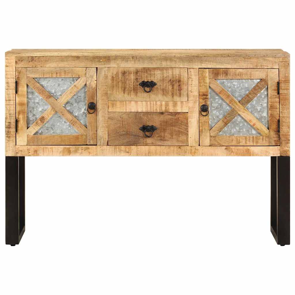 328275 vidaXL Sideboard 110x30x74 cm Rough Mango Wood