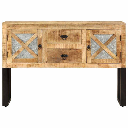 328275 vidaXL Sideboard 110x30x74 cm Rough Mango Wood