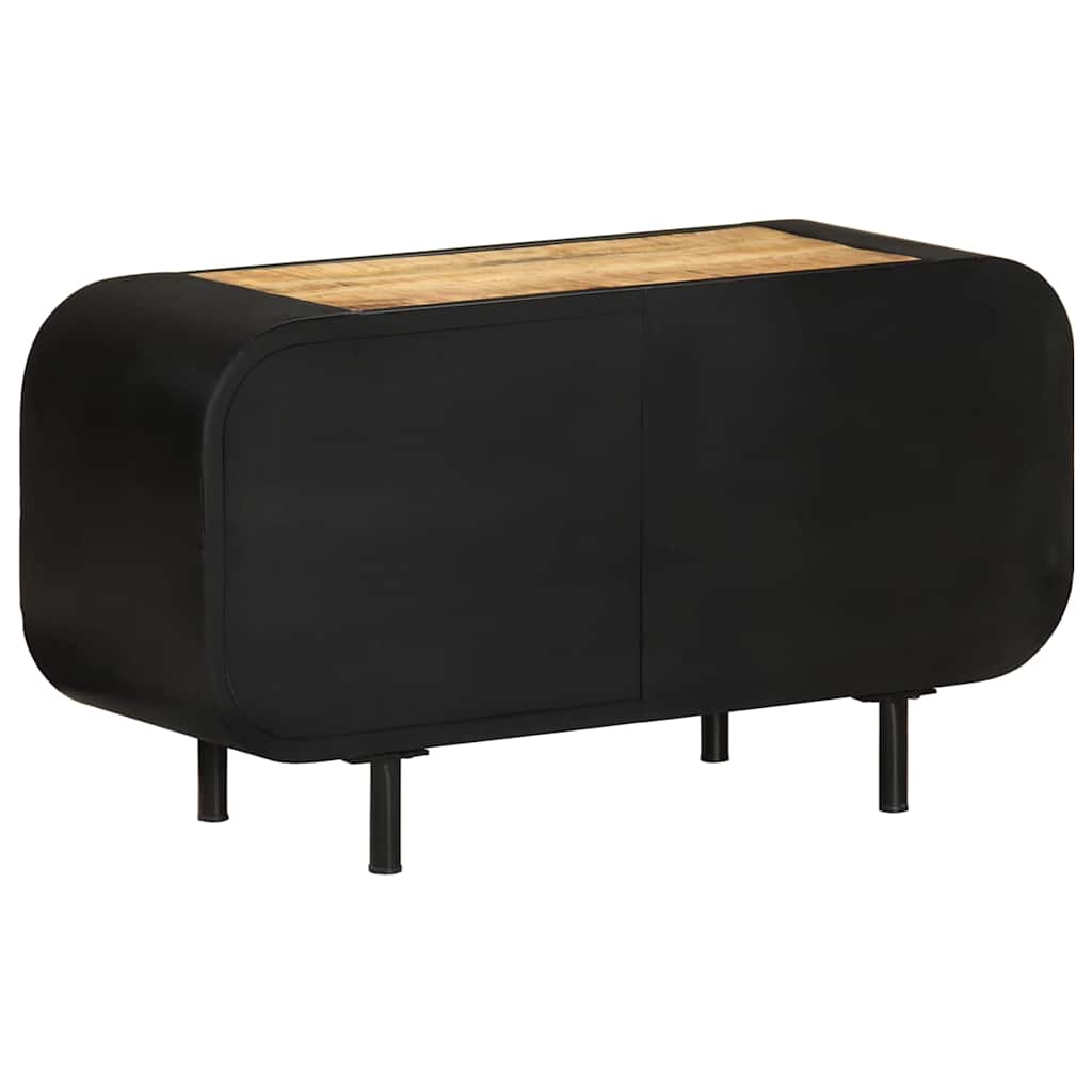328412 vidaXL TV Cabinet 90x30x48 cm Rough Mango Wood