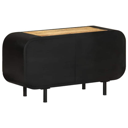 328412 vidaXL TV Cabinet 90x30x48 cm Rough Mango Wood