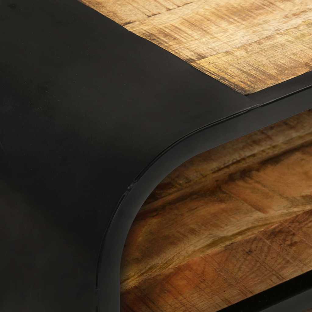 328412 vidaXL TV Cabinet 90x30x48 cm Rough Mango Wood