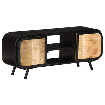 328414 vidaXL TV Cabinet 110x30x45 cm Rough Mango Wood