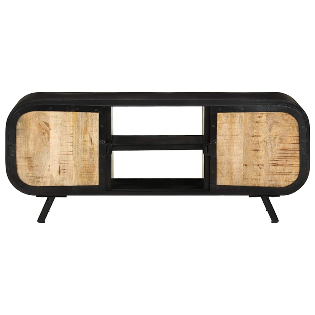 328414 vidaXL TV Cabinet 110x30x45 cm Rough Mango Wood