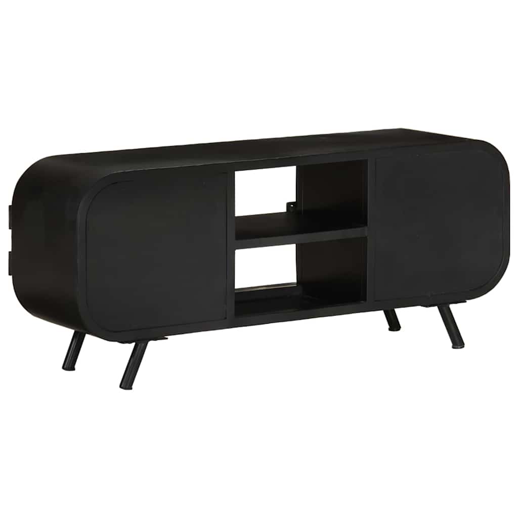 328414 vidaXL TV Cabinet 110x30x45 cm Rough Mango Wood