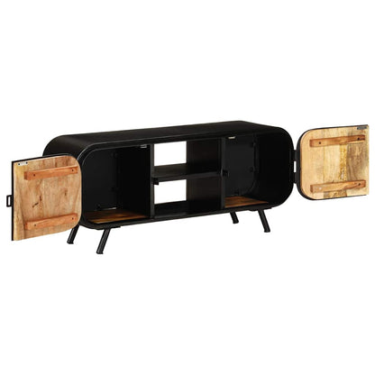 328414 vidaXL TV Cabinet 110x30x45 cm Rough Mango Wood