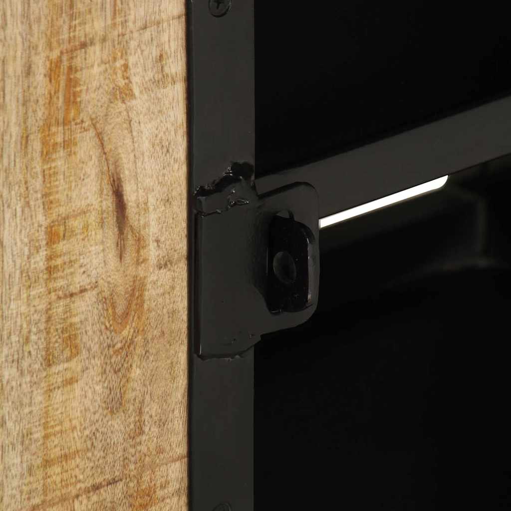 328414 vidaXL TV Cabinet 110x30x45 cm Rough Mango Wood
