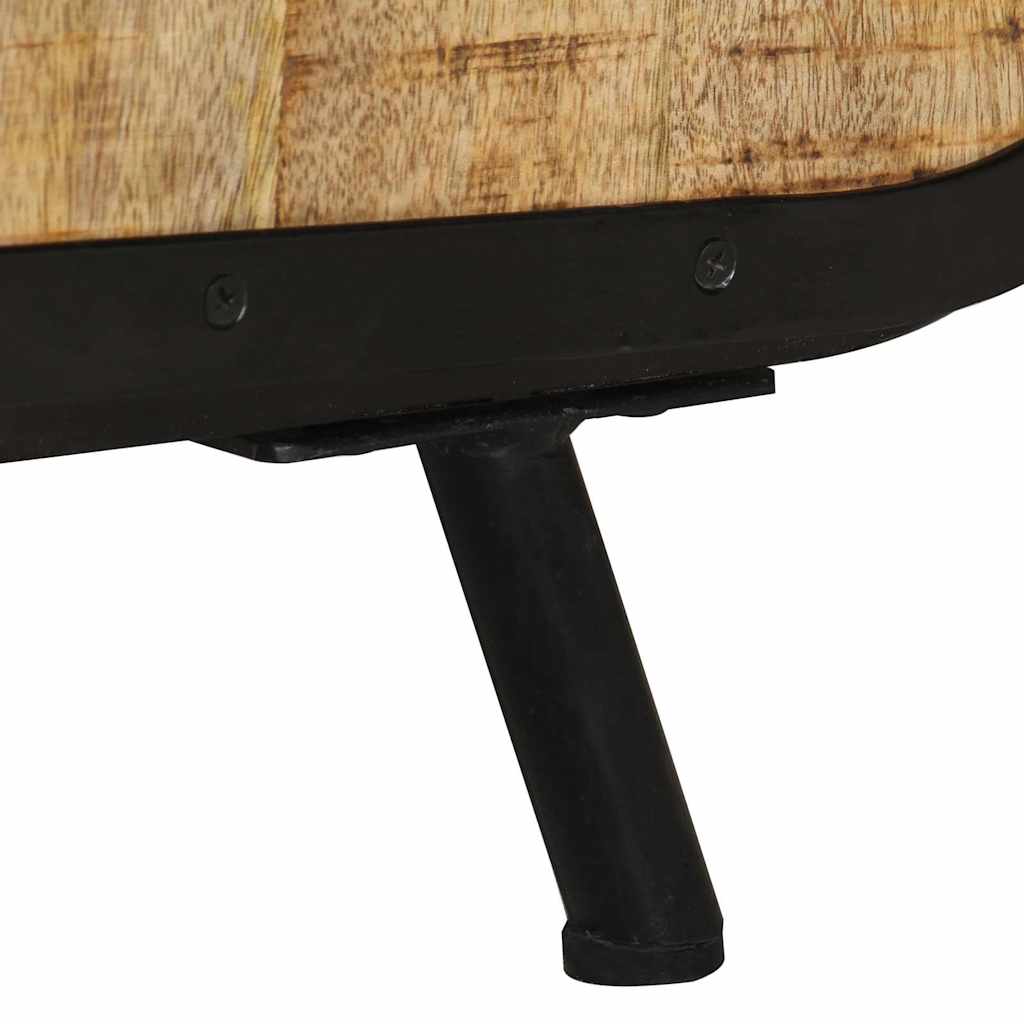 328414 vidaXL TV Cabinet 110x30x45 cm Rough Mango Wood