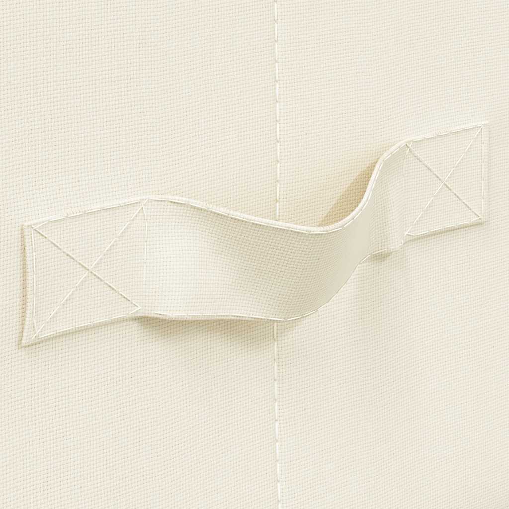 Storage Box Fabric 70x40x18 cm Cream