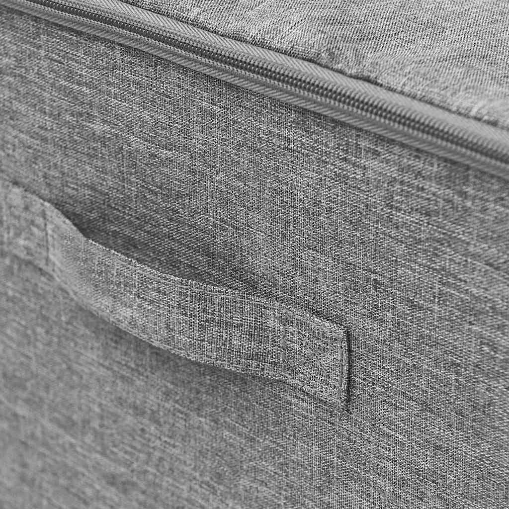 Storage Boxes 2 pcs Fabric 43x34x23 cm Grey