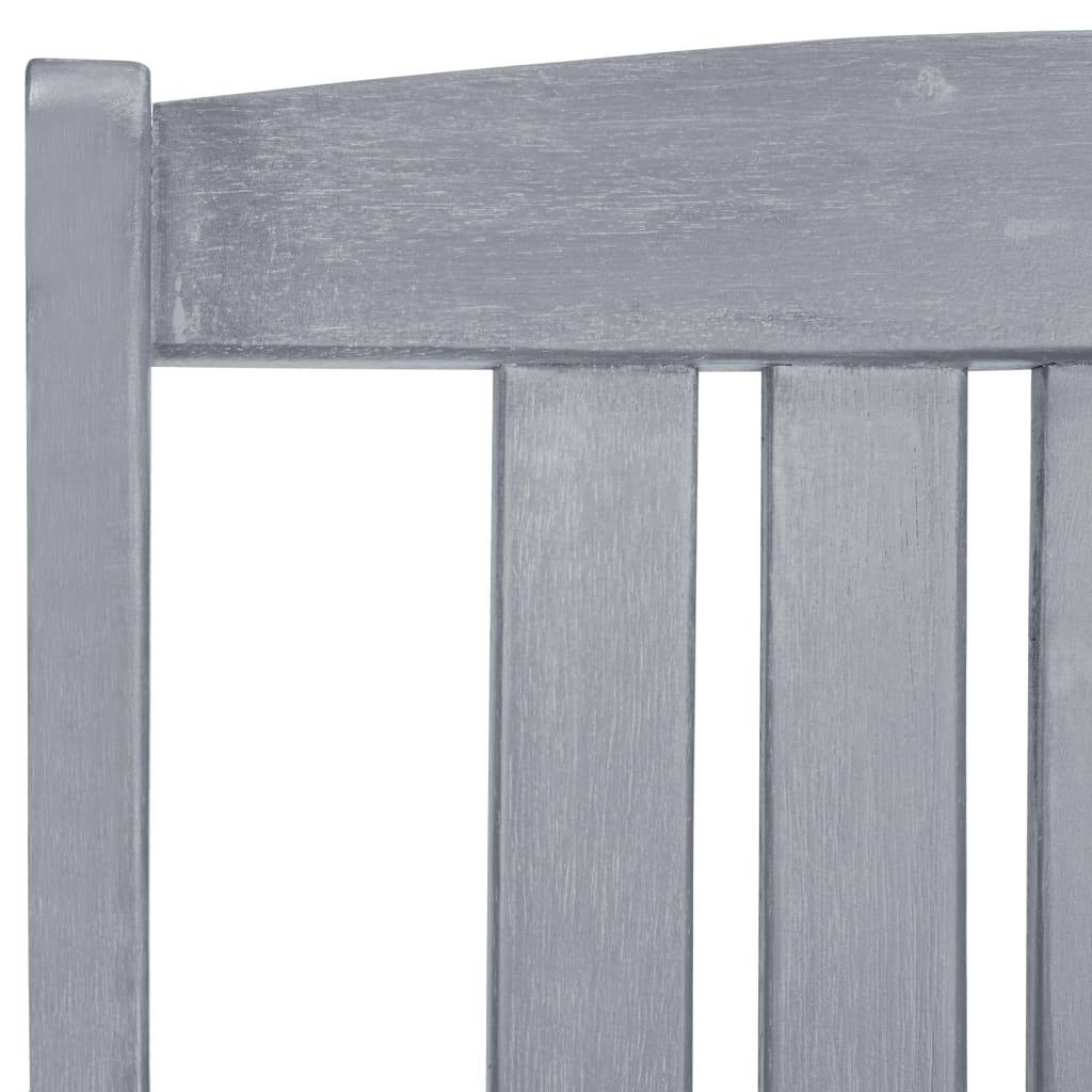 Garden Chairs 6 pcs Solid Acacia Wood Grey