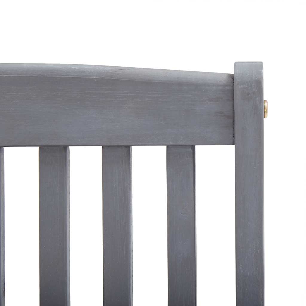 Outdoor Chair | Set of 8 | Grey | Acacia Wood | Standard | Foldable