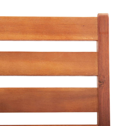 Outdoor Chair | Set of 8 | Brown | Solid Acacia Wood | Standard