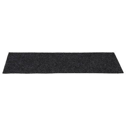 Stair Mats Self-adhesive 15 pcs 60x25 cm Dark Grey Rectangular