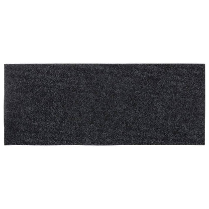 Stair Mats Self-adhesive 15 pcs 60x25 cm Dark Grey Rectangular
