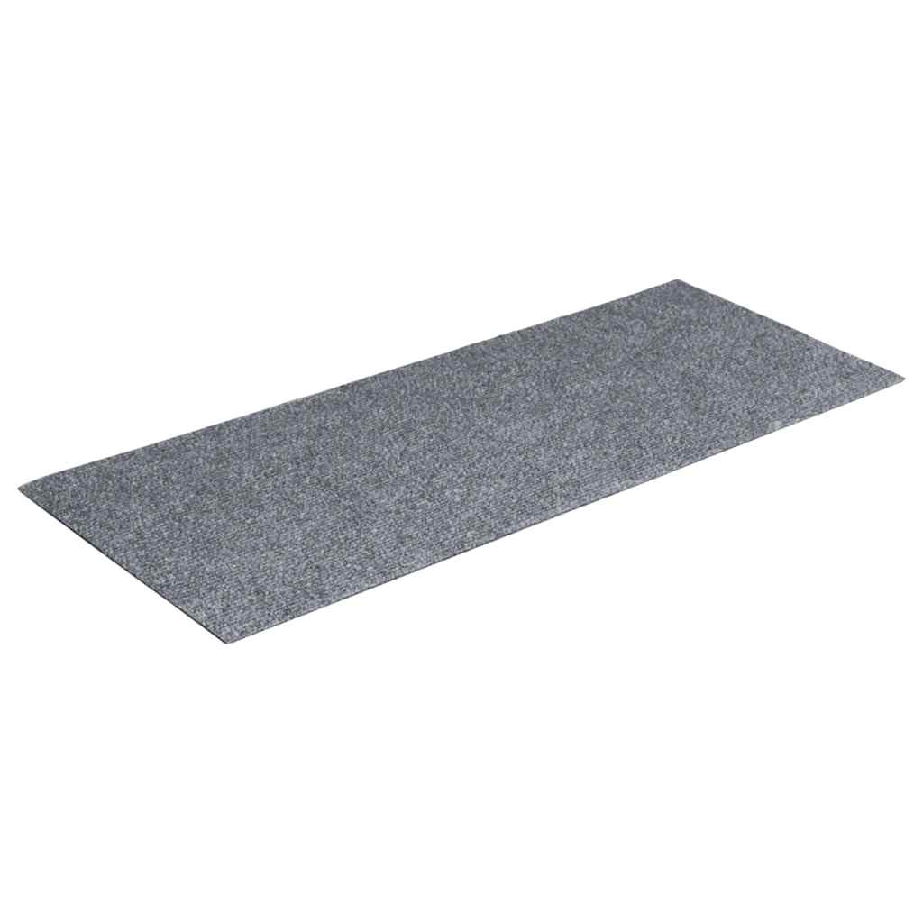 Stair Mats Self-adhesive 15 pcs 60x25 cm Light Grey Rectangular