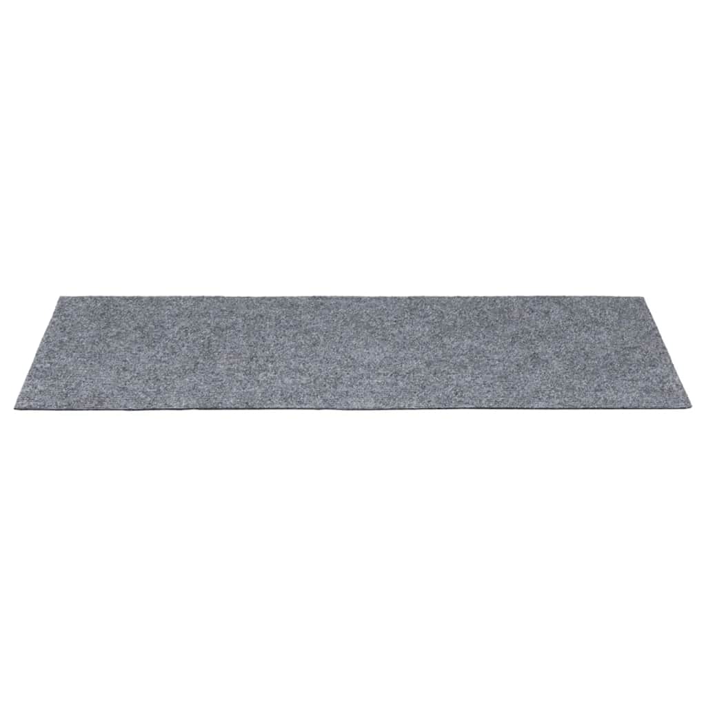 Stair Mats Self-adhesive 15 pcs 60x25 cm Light Grey Rectangular