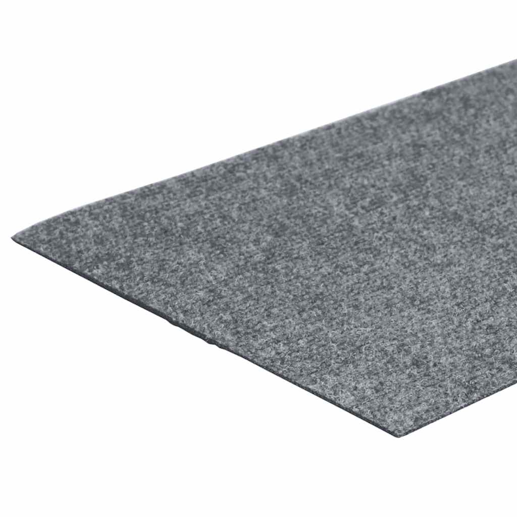 Stair Mats Self-adhesive 15 pcs 60x25 cm Light Grey Rectangular