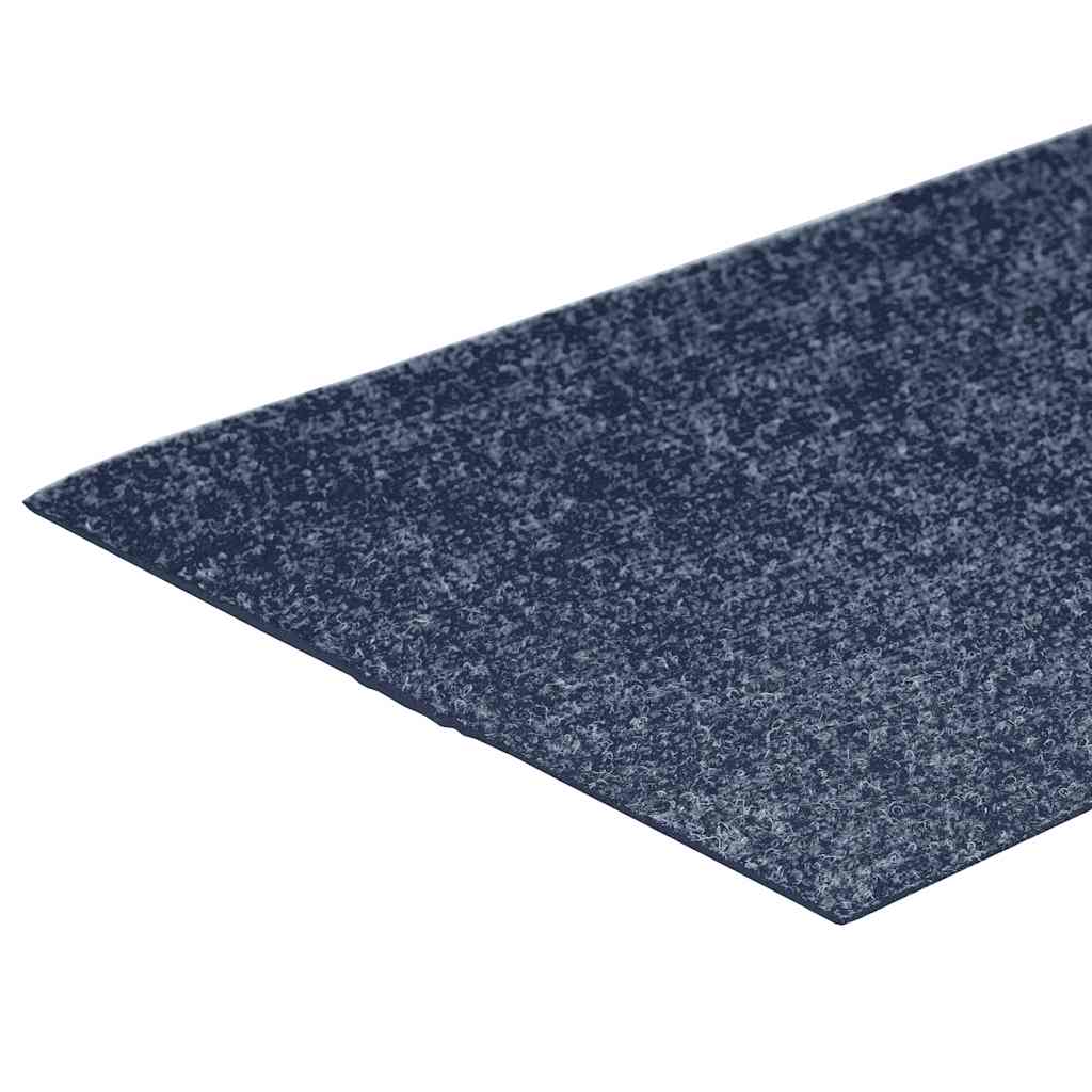 Stair Mats Self-adhesive 15 pcs 60x25 cm Grey Blue Rectangular