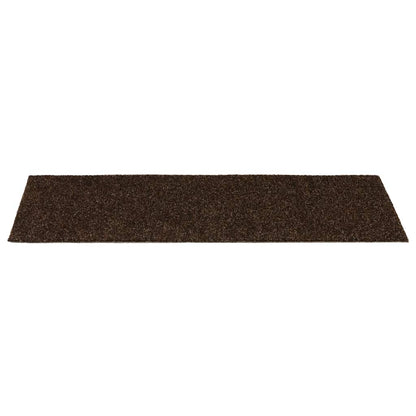 Stair Mats Self-adhesive 15 pcs 60x25 cm Brown Rectangular