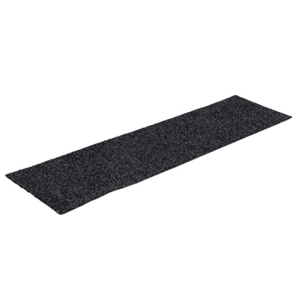 Stair Mats Self-adhesive 15 pcs 76x20 cm Dark Grey Rectangular