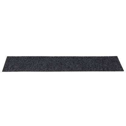 Stair Mats Self-adhesive 15 pcs 76x20 cm Dark Grey Rectangular