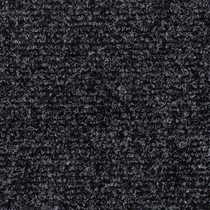 Stair Mats Self-adhesive 15 pcs 76x20 cm Dark Grey Rectangular