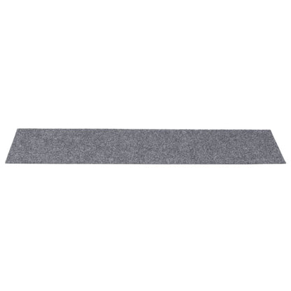 Stair Mats Self-adhesive 15 pcs 76x20 cm Light Grey Rectangular