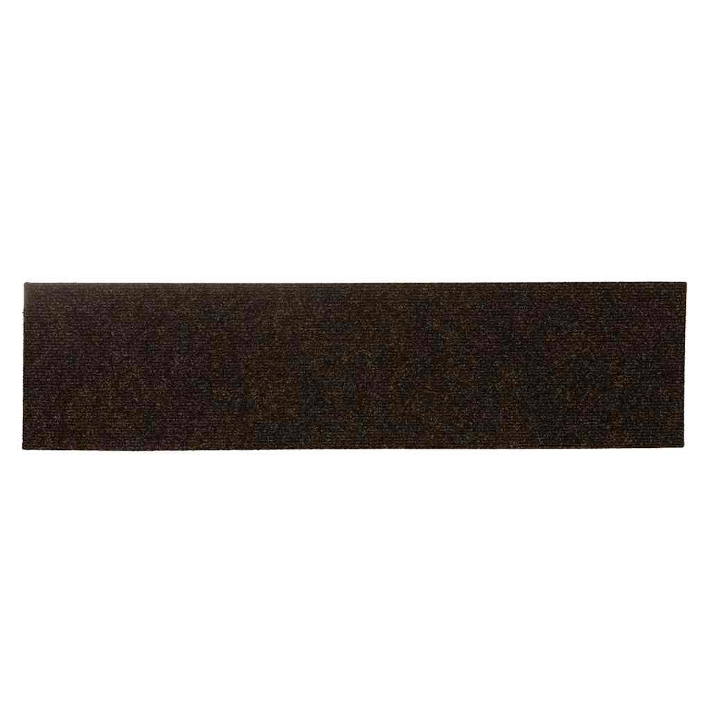 Stair Mats Self-adhesive 15 pcs 76x20 cm Brown Rectangular