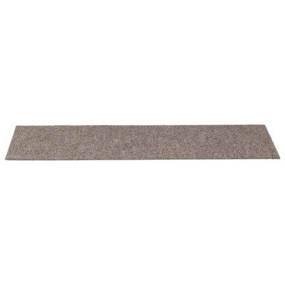 Stair Mats Self-adhesive 15 pcs 76x20 cm Beige Rectangular