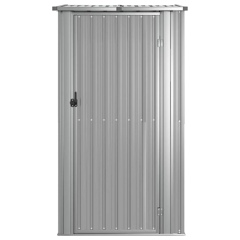 Garden Shed Grey 118.5x97x209.5 cm Galvanised Steel