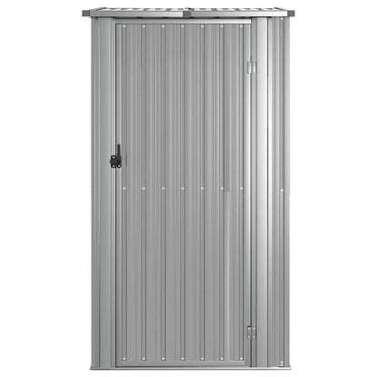 Garden Shed Grey 118.5x97x209.5 cm Galvanised Steel