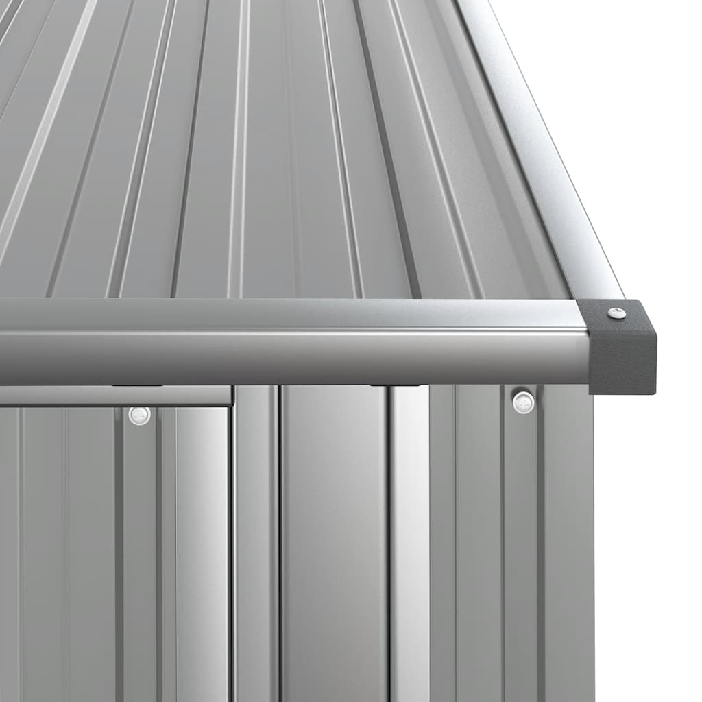 Garden Shed Grey 118.5x97x209.5 cm Galvanised Steel