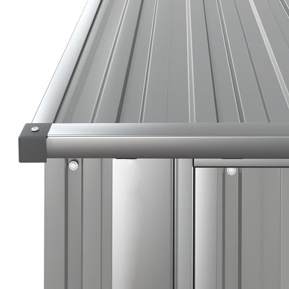 Garden Shed Grey 180.5x97x209.5 cm Galvanised Steel