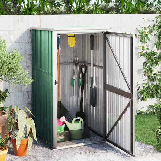 Tool Shed | Green | Galvanised steel, metal, plastic | 88 x 89 x 161 cm